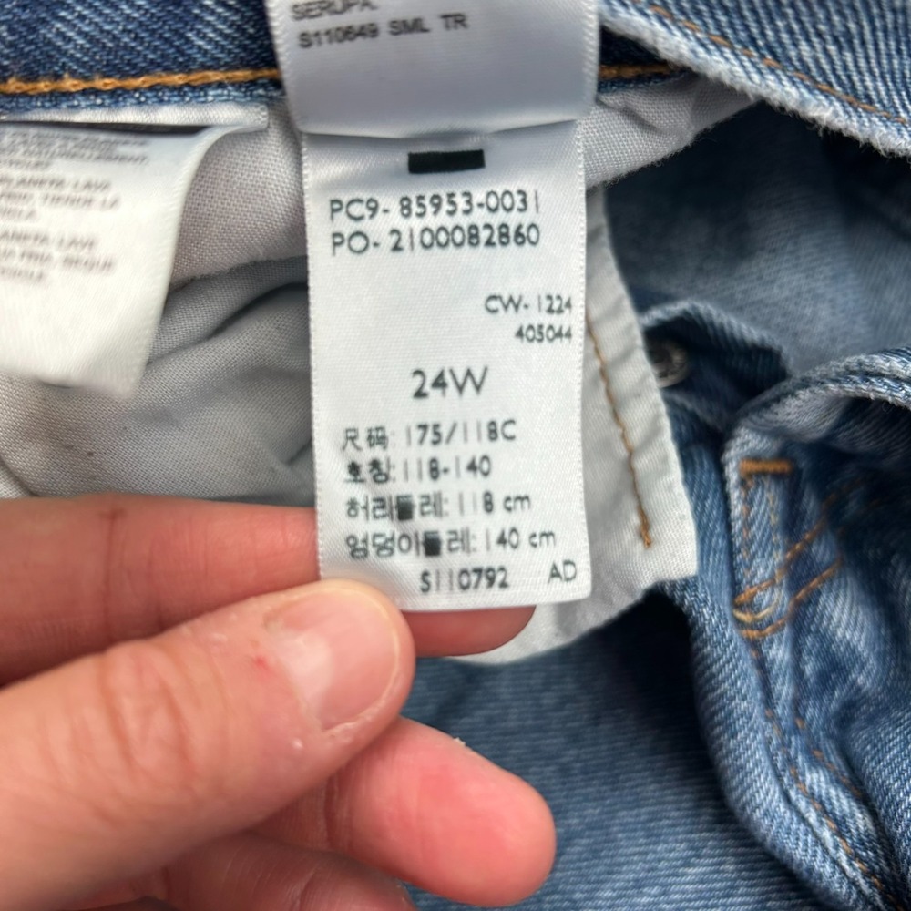 Levi's 501XX Button Fly Jeans Womens 24W (44x26) Straight Leg Medium Wash - Picture 9 of 15